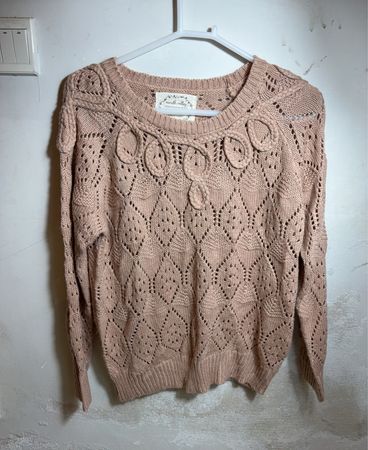 North Valley Women's Rose Pink Cable Knit Sweater