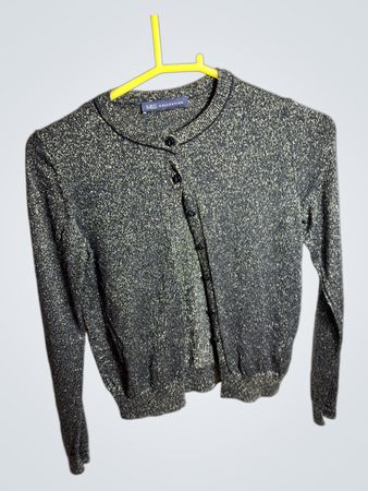 M&S COLLECTION Schwarzer und Goldener Glitzer-Cardigan