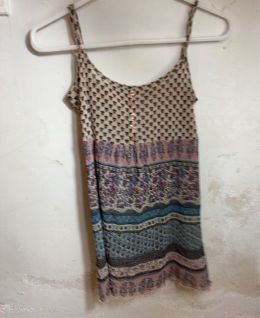 Boho Print Spaghettiträgerkleid