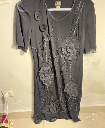 Embellished Black Dress