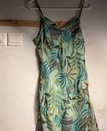 Blumendruck Spaghetti- Trägerkleid