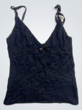Black Knit Tank Top