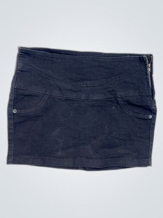 Bershka Black Denim Mini Skirt