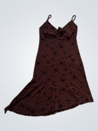 Brown Floral Dress