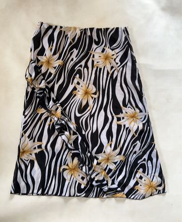 Nygel Pair Zebra Floral Mini Skirt