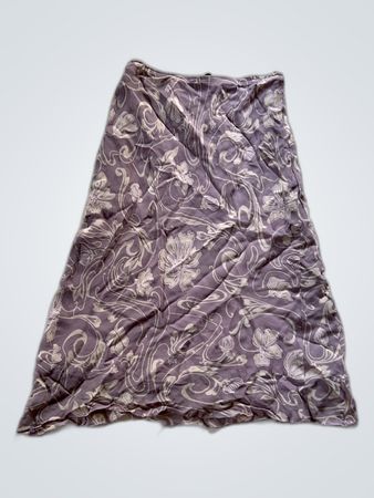 Florence + Fred Purple Floral Maxi Skirt
