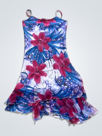 Floral Print Mini Slip Dress