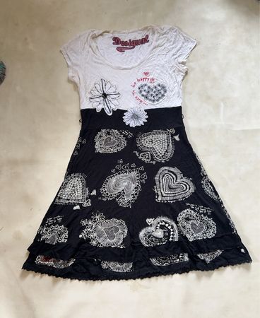 Desigual Printed Short Sleeve Mini Dress