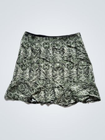 Cache Snake Print Mini Skirt