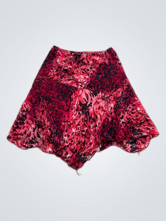 Red Floral Shorts