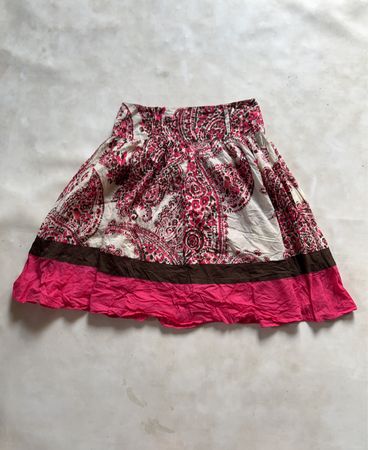 Pink Paisley Skirt