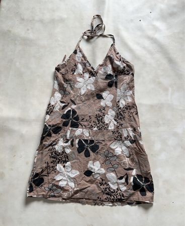 Floral Halter Neck Dress