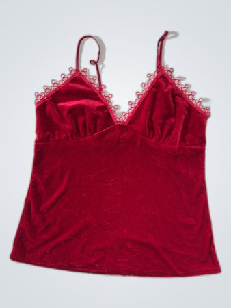 Red Velvet Camisole