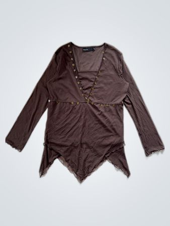KappAhl Brown Long-Sleeve Bodysuit