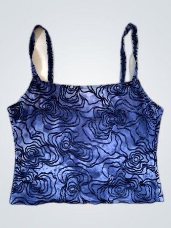 Blue Floral Camisole