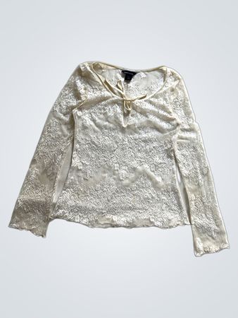 Moda International Lace Long-Sleeve Blouse