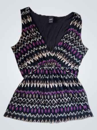 Esprit Sleeveless Geometric Print Blouse