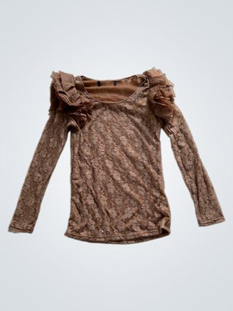 Brown Lace Top