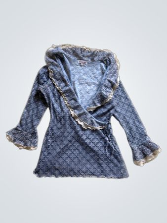Blue Long Sleeve Top