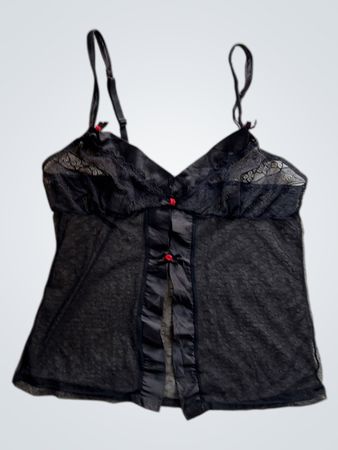 Unbranded Black Lace Cami Top