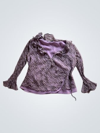 Purple Silk Blouse