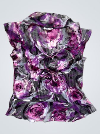 NADDO Purple Floral Sleeveless Blouse