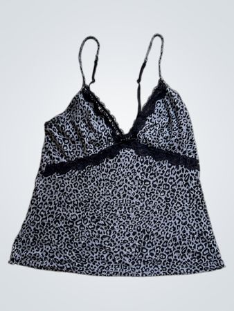 Leopard Print Lace Cami Top