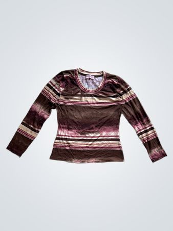 Vie Nocturne Long Sleeve Tie Dye Shirt