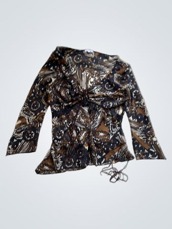 Blouse with Floral Pattern