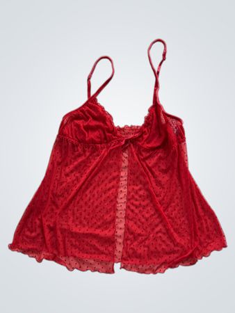 Intimissimi Red Lace Babydoll Top
