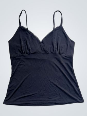 Blackkoi Black Lace Trim Cami Top