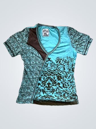 Blue Floral Top