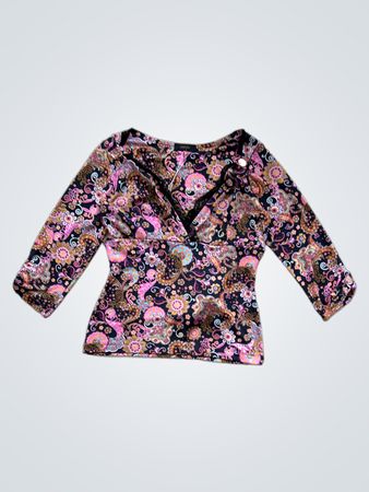 manylei Floral Long Sleeve Top