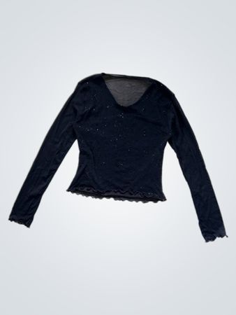 Black Long-Sleeve Top