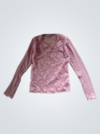Pink Long-Sleeve Top