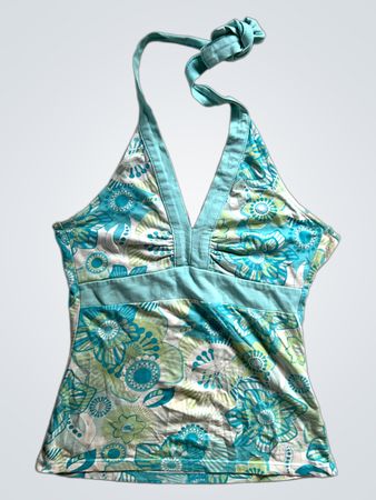 So Floral Halter Top