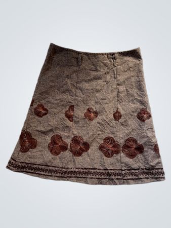 Cavaricci Brown Floral Skirt