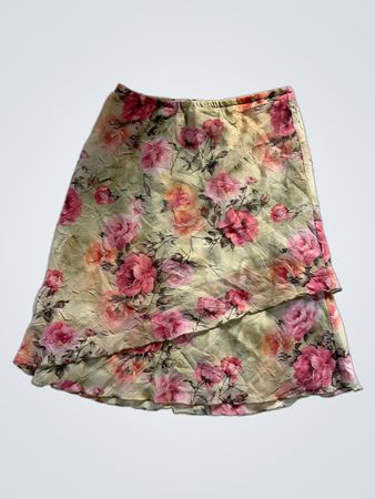 Connected Apparel Floral Skirt