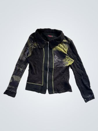 Multiples Black Graphic Jacket