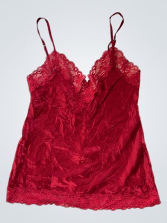 Intimissimi Red Lace Trim Cami Top