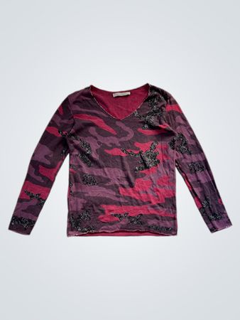 Entracte Camouflage Long Sleeve Top