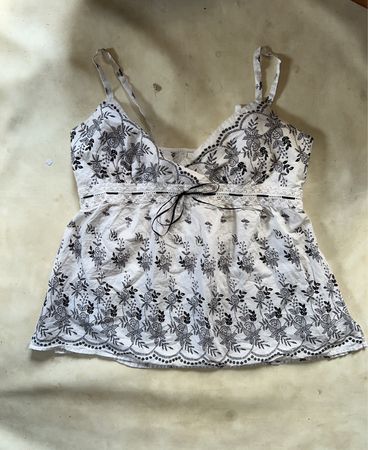 Announcements Maternity Floral Embroidered Cami Top