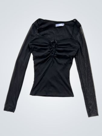 Black Long-Sleeve Top