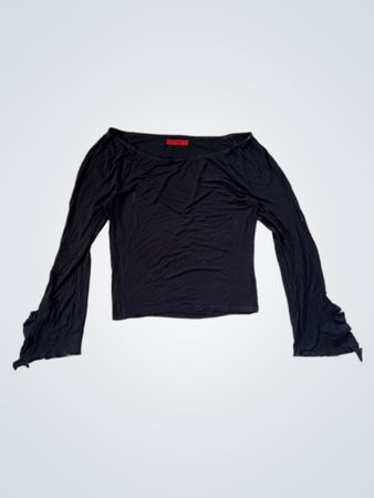 Boozt Black Long Sleeve Top