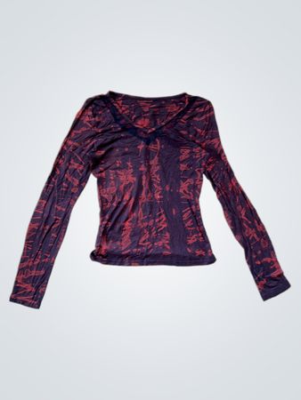 Long-Sleeve Tie-Dye Shirt