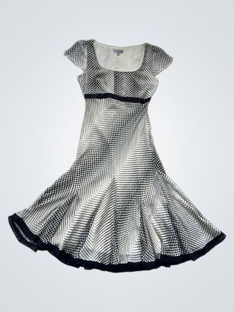 Per Una Black and White Polka Dot Midi Dress