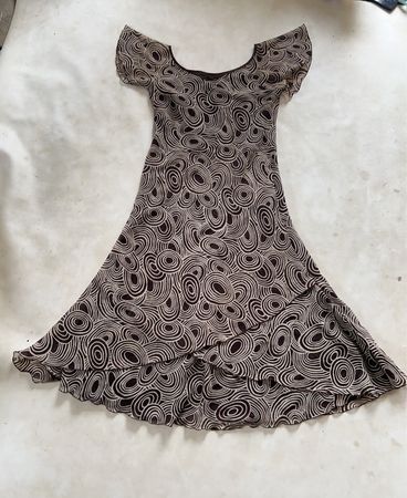 Black and White Patterned Dress