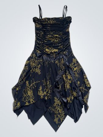 Black Floral Romper