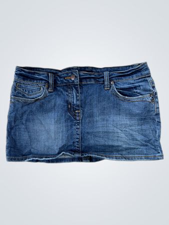 Be Pinkie Damen Blaue Denim Minirock