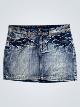OVSESSE YOUNG Blaue Denim Minirock